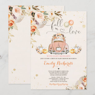 Invitación Caída Rusa Enamorada Calabaza De Baby Shower