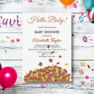 Invitación Caída Rústica Sale De Boho Autumn Floral Baby Show