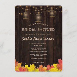 Invitación Caída Sale Madera Linternas Antiguas Ducha De Novi