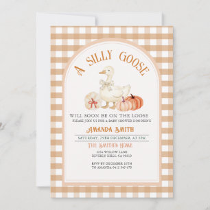 Invitación Caída Sexo Neutral Silicio Goose Baby Shower