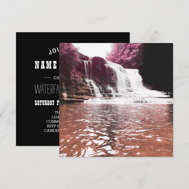 Invitación caídas de los cummins (Anverso / Reverso)