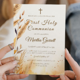 Invitación Caídas y Pampas Chica Primera Santa Comunión