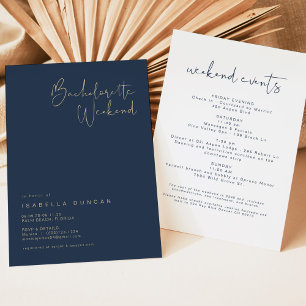 Invitación CAITLIN- Bachelorette Minimalista moderna de la Ma