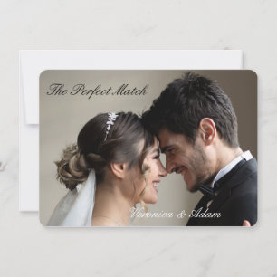 Invitación Caja de cerillas de boda – Perfect Match Edición P