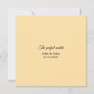 Invitación Caja de cerillas para boda Perfect Match – Edición