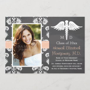INVITACIÓN CAJA DE GRADUACIÓN DE LA ESCUELA MÉDICA CORAL