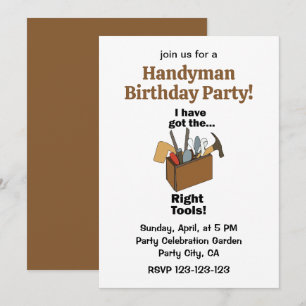 Invitación Caja de herramientas Tengo las herramientas adecua