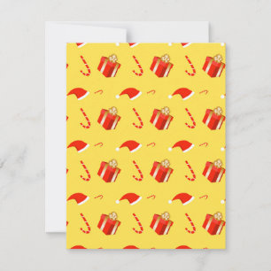Invitación Caja de regalo de navidades Caña de caramelo de Sa