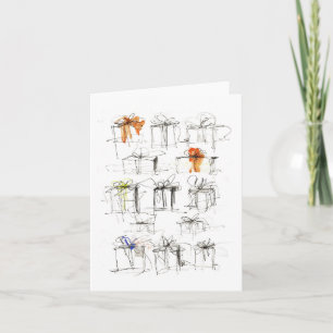 Invitación Cajas de Regalo Abstractas Patrón