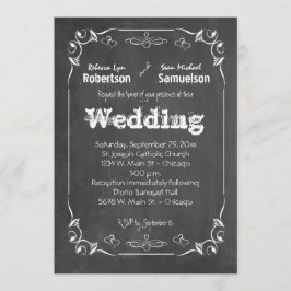 Invitación Cajón De Chalkboard Come Una Bebida Y Sé Casado In