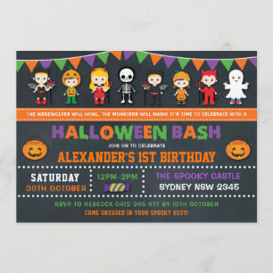 Invitación Cajón de la fiesta de cumpleaños de Halloween Jack
