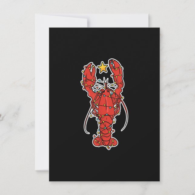 Invitación Cajun Louisiana Christmas Merry Crabmas X-Mas Lobs (Anverso)