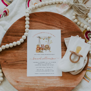 Invitación Calabacita   Baby Shower de Otoño