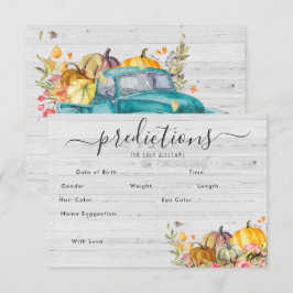 Invitación Calabacita | Juego de adivinanzas para baby shower