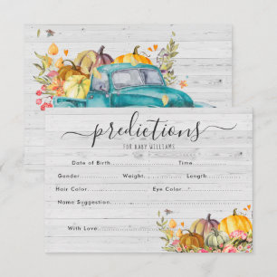Invitación Calabacita   Juego de adivinanzas para baby shower