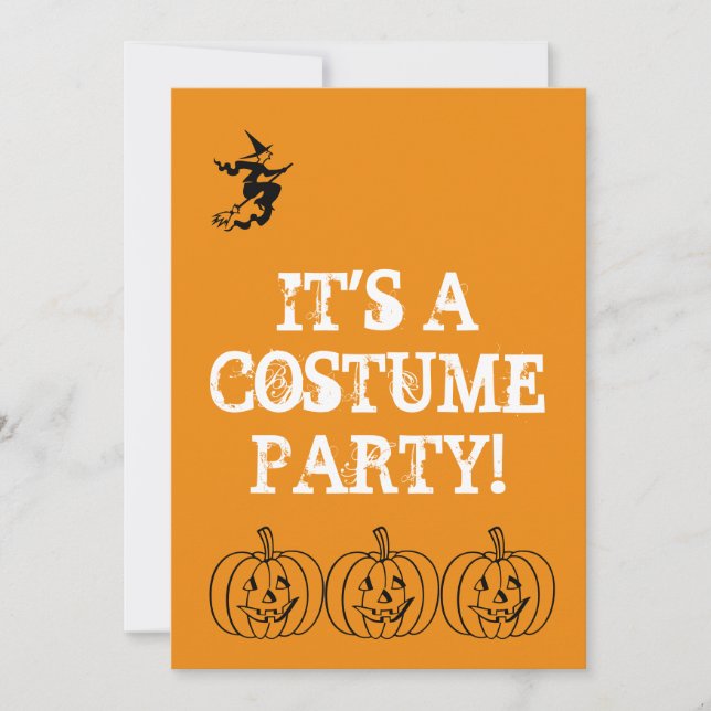 Invitación Calabaza (Anverso)