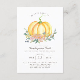 Invitación Calabaza acuática | Festividad de Acción de Gracia