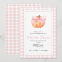 Calabaza Arco rosado Ducha bebé tostada