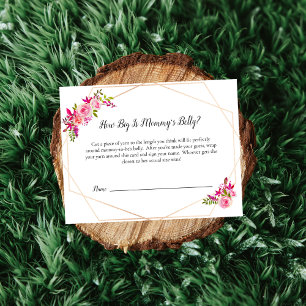 Invitación Calabaza Baby Shower, la floral del juego de tamañ