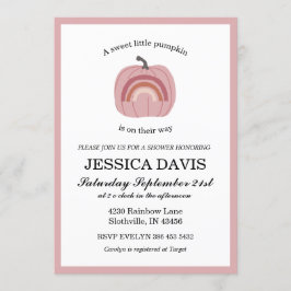 Invitación Calabaza Bebé Bebé