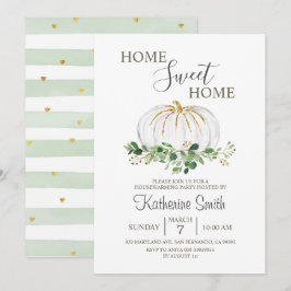 Invitación Calabaza Blanca Casa Calentador Verdor Fiesta Flor