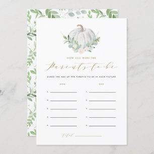 Invitación Calabaza blanca ¿Qué edad tenían los padres?