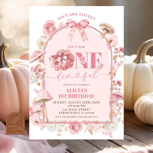 Invitación Calabaza blanca y rosa otoño Maravilloso primer cu