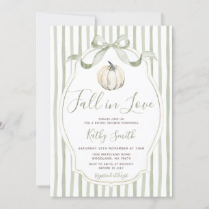 Invitación Calabaza Blanca y Salve Enamorada Ducha De Novias