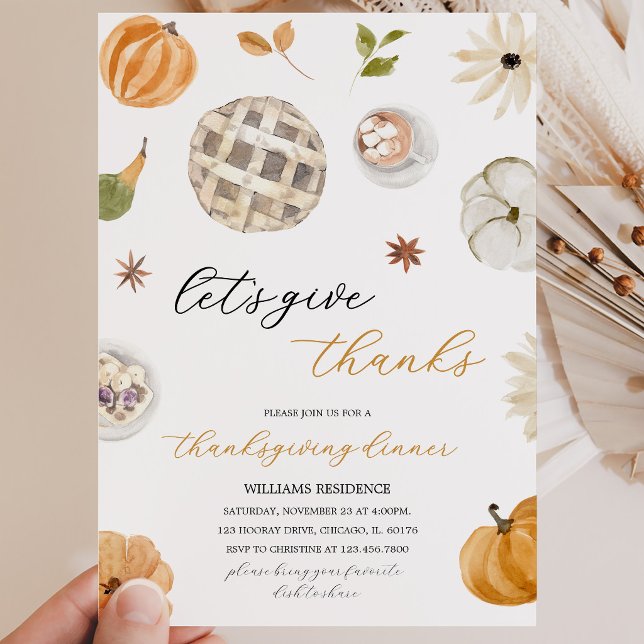 Invitación Calabaza Boho Demos Gracias (Subido por el creador)