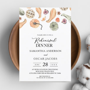 Invitación Calabaza colorida moderna Otoño