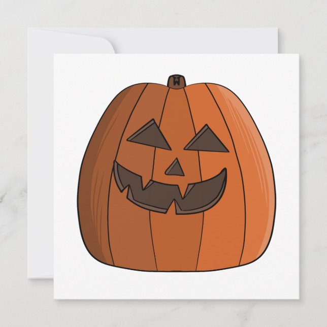 Invitación Calabaza Cool (Anverso)