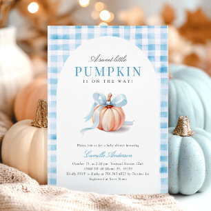 Invitación Calabaza de Baby Shower Cute Halloween