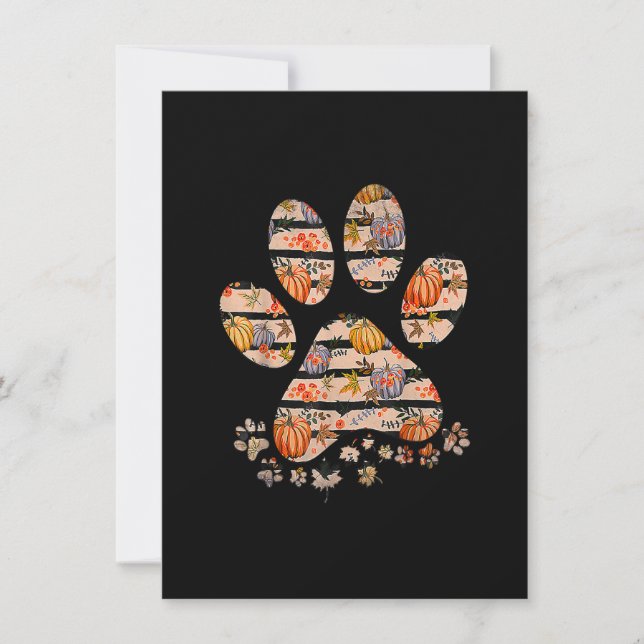 Invitación Calabaza de garrapatas de cerdo de cerdo otoño Per (Anverso)