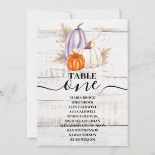 Invitación Calabaza de girasol de acuarela de madera blanca r