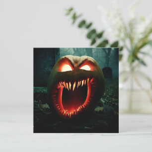 Invitación Calabaza de gritos aterradores