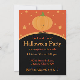 Invitación Calabaza de Halloween