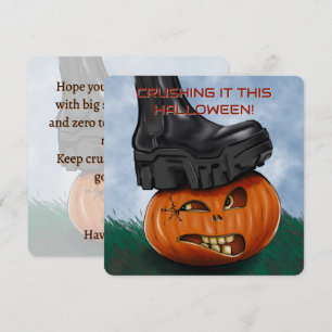 Invitación Calabaza de Halloween con Texto Personalizado 'Arr