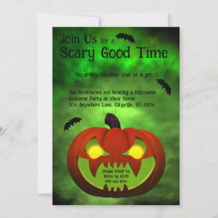 Invitación Calabaza de Halloween de mal gusto