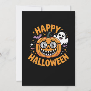 Invitación Calabaza de Halloween Feliz Halloween