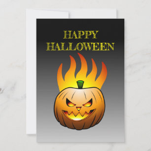 Invitación Calabaza de Halloween Jack-o-lantern