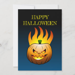 Invitación Calabaza de Halloween Jack-o-lantern