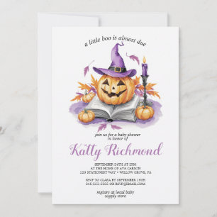 Invitación Calabaza de Halloween Pequeña Bola de la ducha de