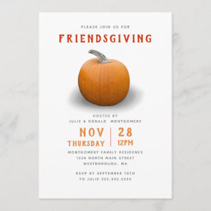 Invitación Calabaza de juguete moderno