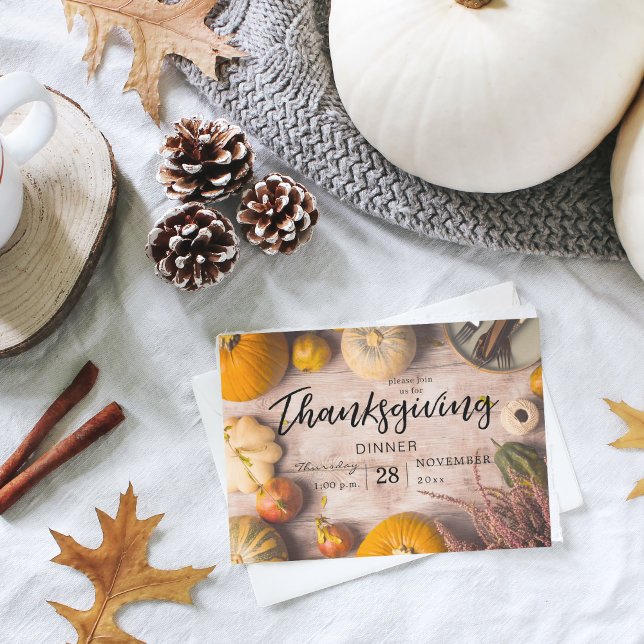 Invitación Calabaza de la fiesta de Acción de Gracias (Subido por el creador)