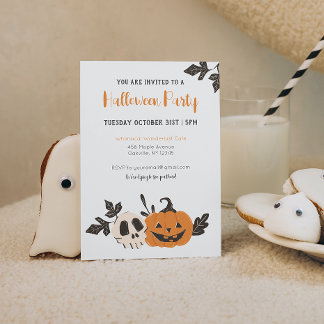 Invitación Calabaza de la fiesta de Halloween