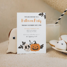 Invitación Calabaza de la fiesta de Halloween