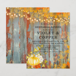 Invitación Calabaza de las luces de rotura de otoño Peo me En