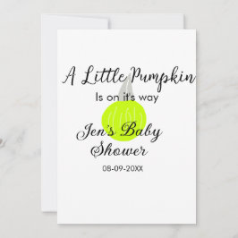 Invitación Calabaza de neón verde pequeña calabaza está en ca