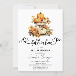 Invitación Calabaza de otoño | Caída enamorada | Caída de la 