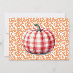 Invitación Calabaza de platillo de chicharrón lindo hola otoñ